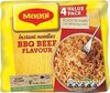 3 Minute Instant BBQ Beef Flavour Noodles 4 x - Product