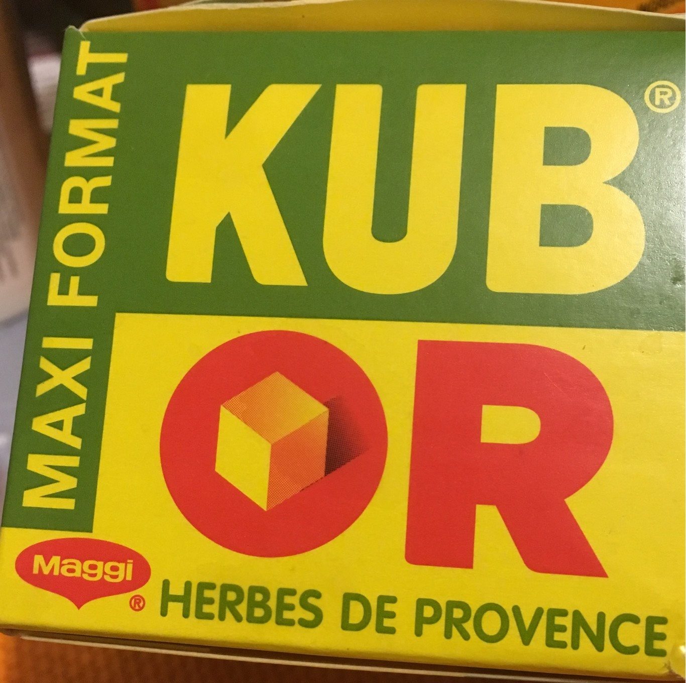Kub Or, herbes de Provence - Maggi - Produit