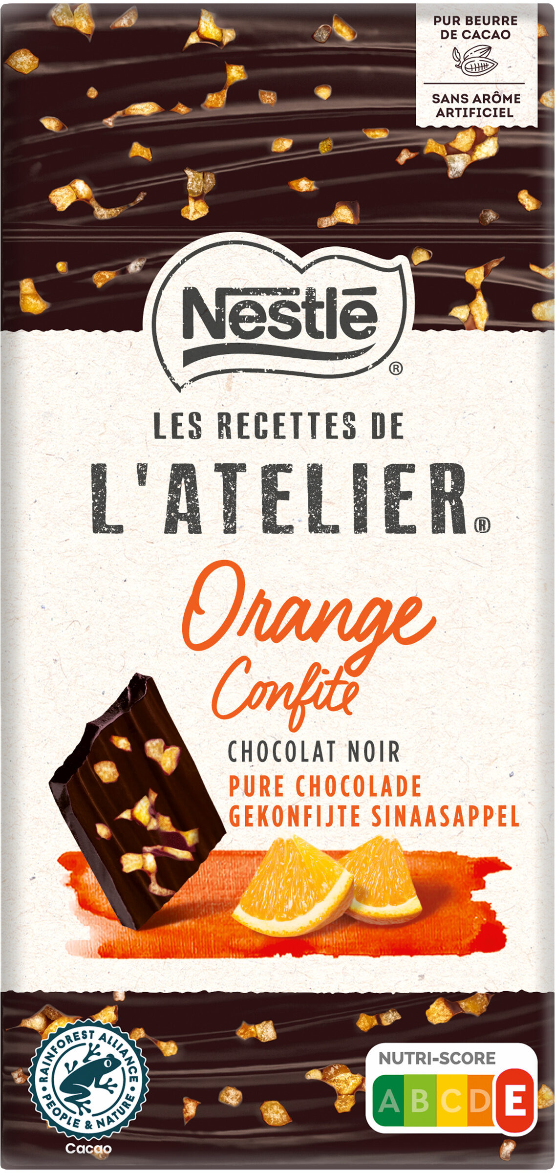 NESTLE L'ATELIER Noir Orange confite 115g - Product