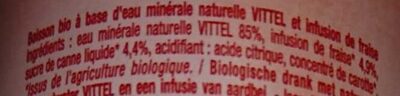 VITTEL & FRUITS BIO infusés Fraise 50cl - Ingrédients