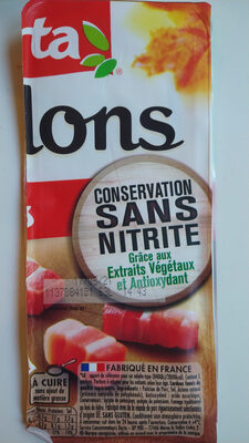 Lardon fumés conservation sans nitrites - Ingredients - fr