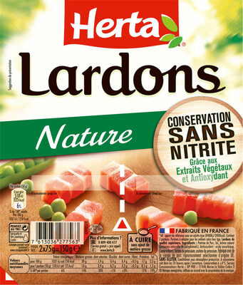 HERTA Lardons nature cons.sans nitrite - Product - fr