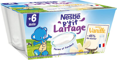 NESTLE P'TIT LAITAGE Vanille 4 x 100g - Product - fr