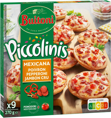 BUITONI PICCOLINIS Mini-Pizzas Surgelées Mexicana 270g (9 pièces) - Product - fr