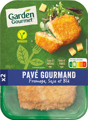 GARDEN GOURMET Pavé Gourmand fromage soja et blé x2 - Produit