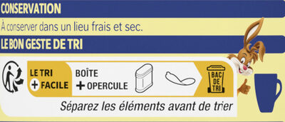 NESQUIK Moins de Sucres Poudre Cacaotée - Istruzioni per il riciclaggio e/o informazioni sull'imballaggio - fr