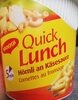 Quick Lunch Cornettes au fromage - Product