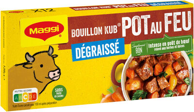 MAGGI Bouillon KUB Pot-au-feu Dégraissé x12 cubes - 120g - Product - fr