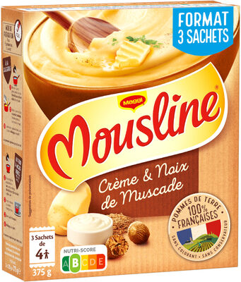 MOUSLINE Purée Crème Muscade 3x125g - Product - fr