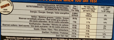 Nut bars - Tableau nutritionnel - nl
