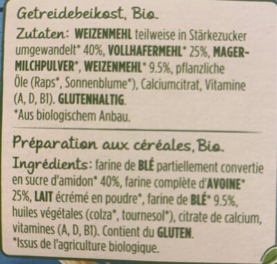 Nestlé NaturNes bio - Ingredienti - fr