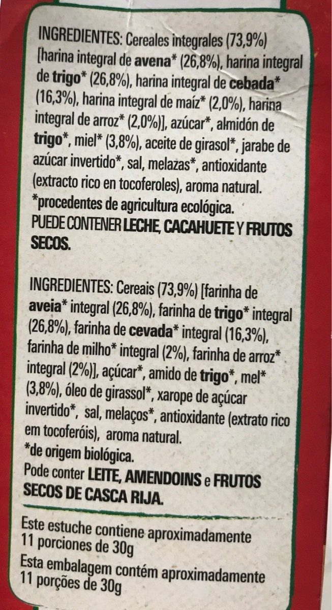 Cheerios Bio - Ingrédients