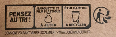 GARDEN GOURMET La Panée Soja et Blé Format familial 360g - Instruction de recyclage et/ou informations d'emballage