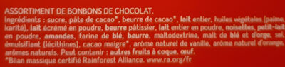 NESTLE assortiment de chocolats 400g - Ingrédients