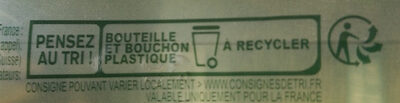 VITTEL Fruits Infusés bio eau aromatisée Citron Menthe 75cl - Recyclinginstructies en / of verpakkingsinformatie - fr