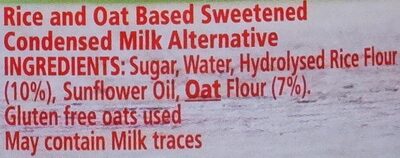 Vegan Condensed Milk - Ingredients
