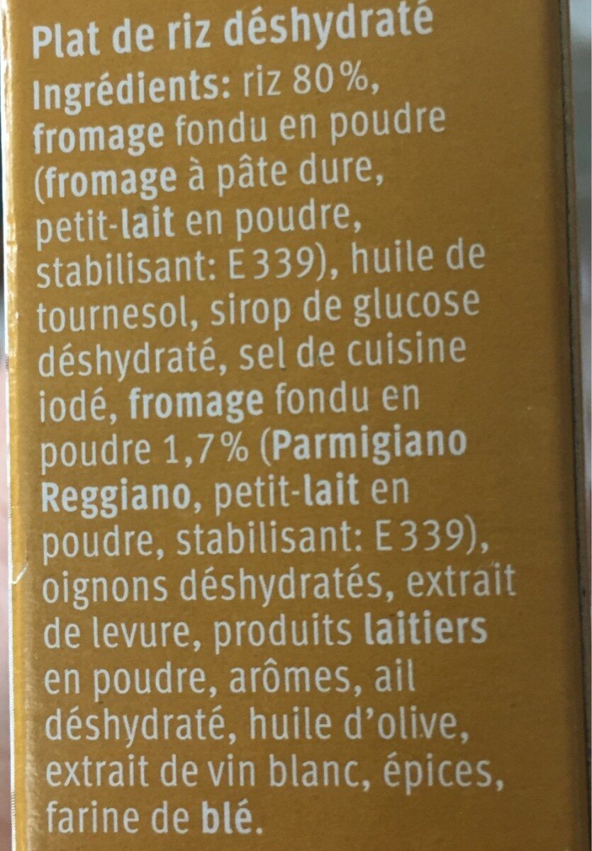 Risotto Parmigiano - Ingredients - fr