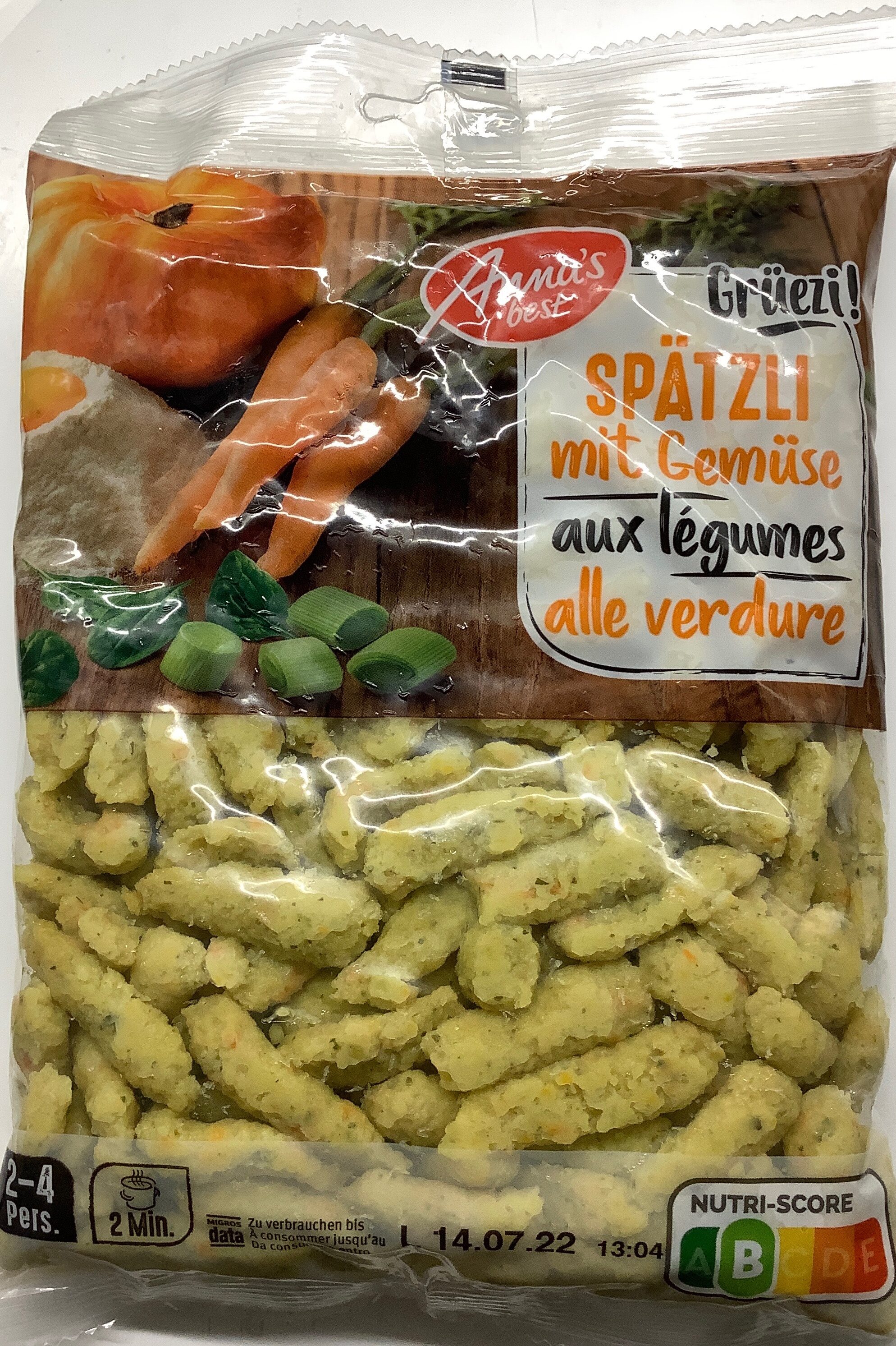 Spätzli aux légumes - Prodotto - fr