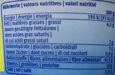 Cottage Cheese nature - Nutrition facts - fr