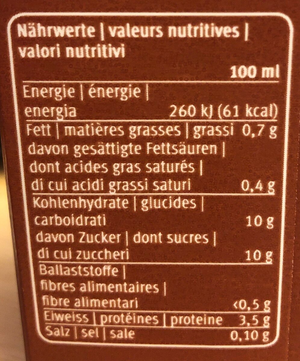 Aha Choco Drink - Valori nutrizionali - fr