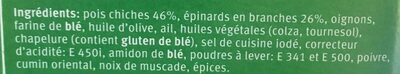 Falafel aux epinards - Ingredients - fr