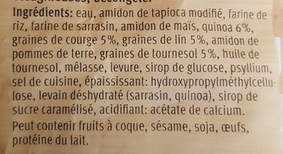 Pain au quinoa - Ingredients - fr