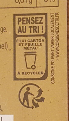  - Recycling instructions and/or packaging information - fr