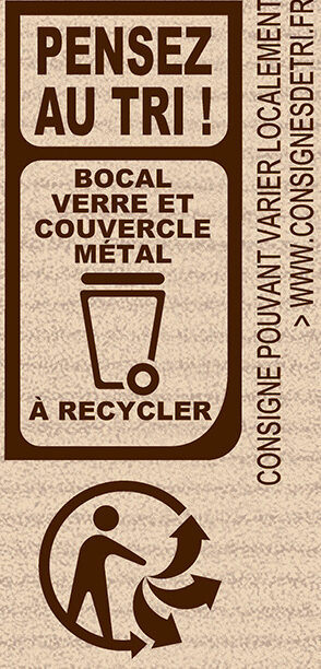 NESTLE DESSERT Pâte à tartiner 340g - Instruction de recyclage et/ou informations d'emballage