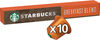 STARBUCKS By Nespresso Breakfast Blend 10 capsules - Produit