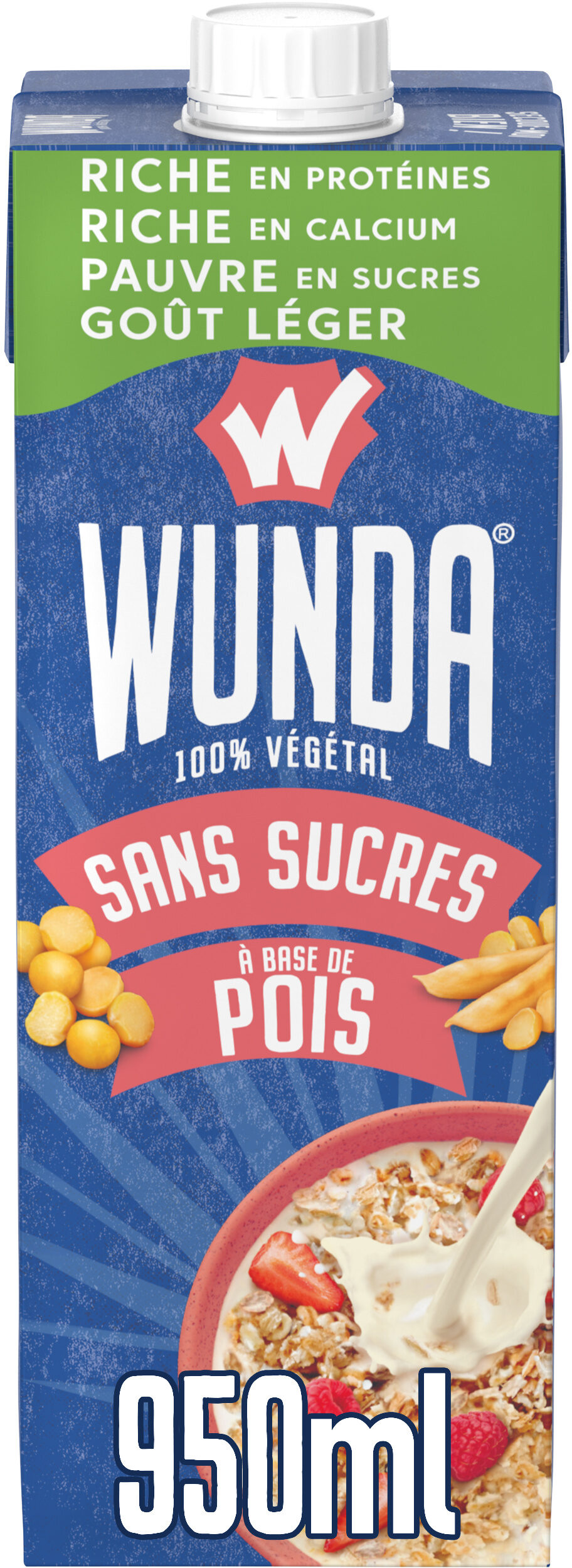 WUNDA Sans sucres à base de pois - Prodotto - fr