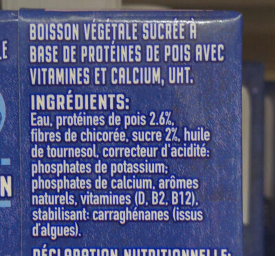 Wunda boisson végétale original 950ml - Ingredienti - fr