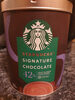 Starbucks signature chocolate - Product