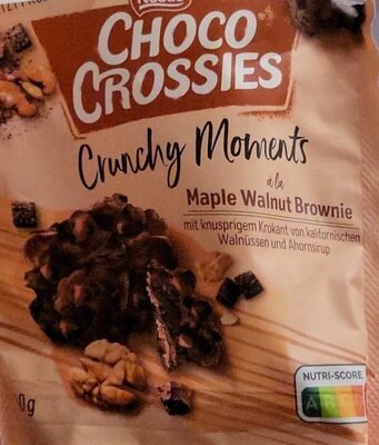 Choco Crossies, Crunchy Moments, Maple Walnut Brownie - Product - de