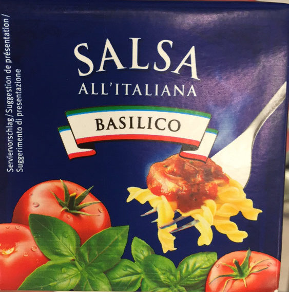 Mit italienischer Basilikumsauce - Produkt - fr
