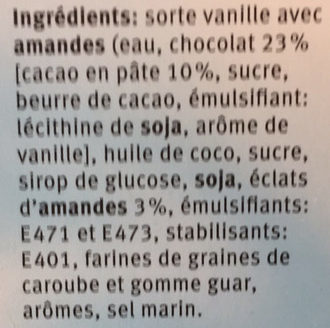 Mini Sticks Amandes Cacao - Ingredienti - fr