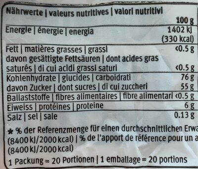 Bonbons gélifiés - Valori nutrizionali - fr