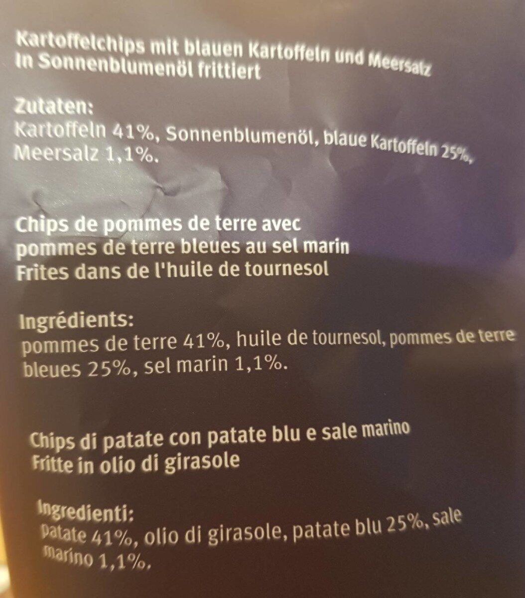 Blue Nature Chips - Zutaten - fr