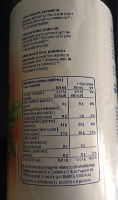 Apfelsaft naturtrüb - Ingredienti - fr