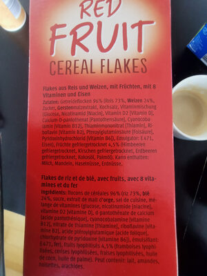 Red Fruit Cereal Flakes - Ingredients - de