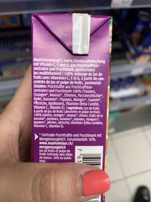 Multivitamin Saft - Ingredienti - fr