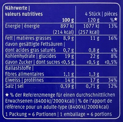Fischstäbchen - Valori nutrizionali - fr