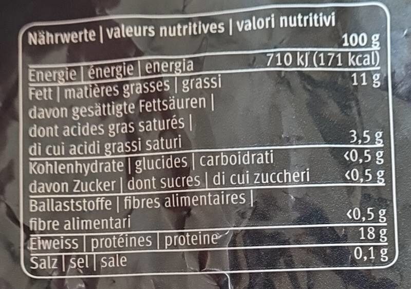 Poulet Pollo 2kg 500g - Valori nutrizionali - fr