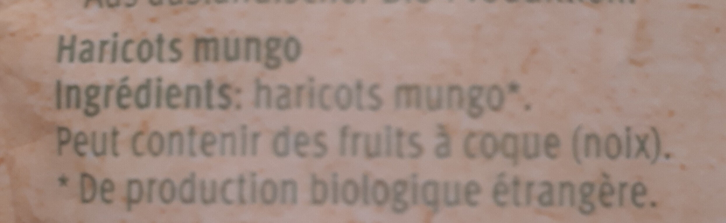 Haricots mungo - Ingredienti - fr