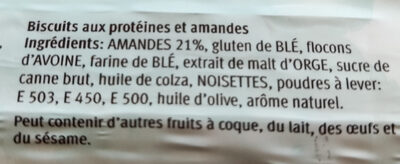 Protein Cookies Almond - Ingredienti