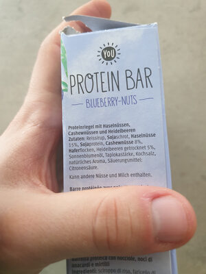 Protein Bar Blueberry-Nuts - Ingredienti - de