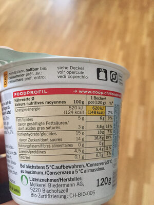 Yogourt au lait de brebis Vanille - Valori nutrizionali - fr
