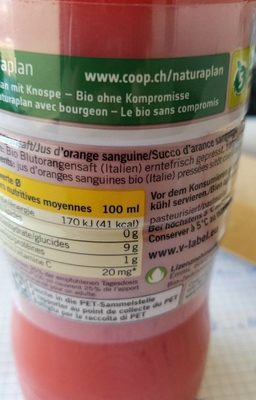 Orange sanguine - Ingredients - fr