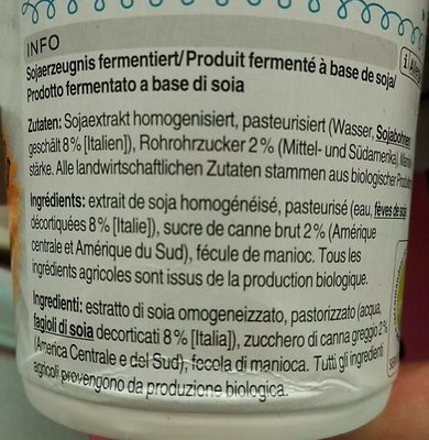 Bio Sojo Nature, Gezuckert - Ingredienti - fr