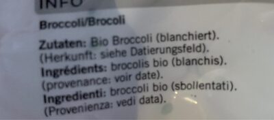 Brocolis - Zutaten - fr