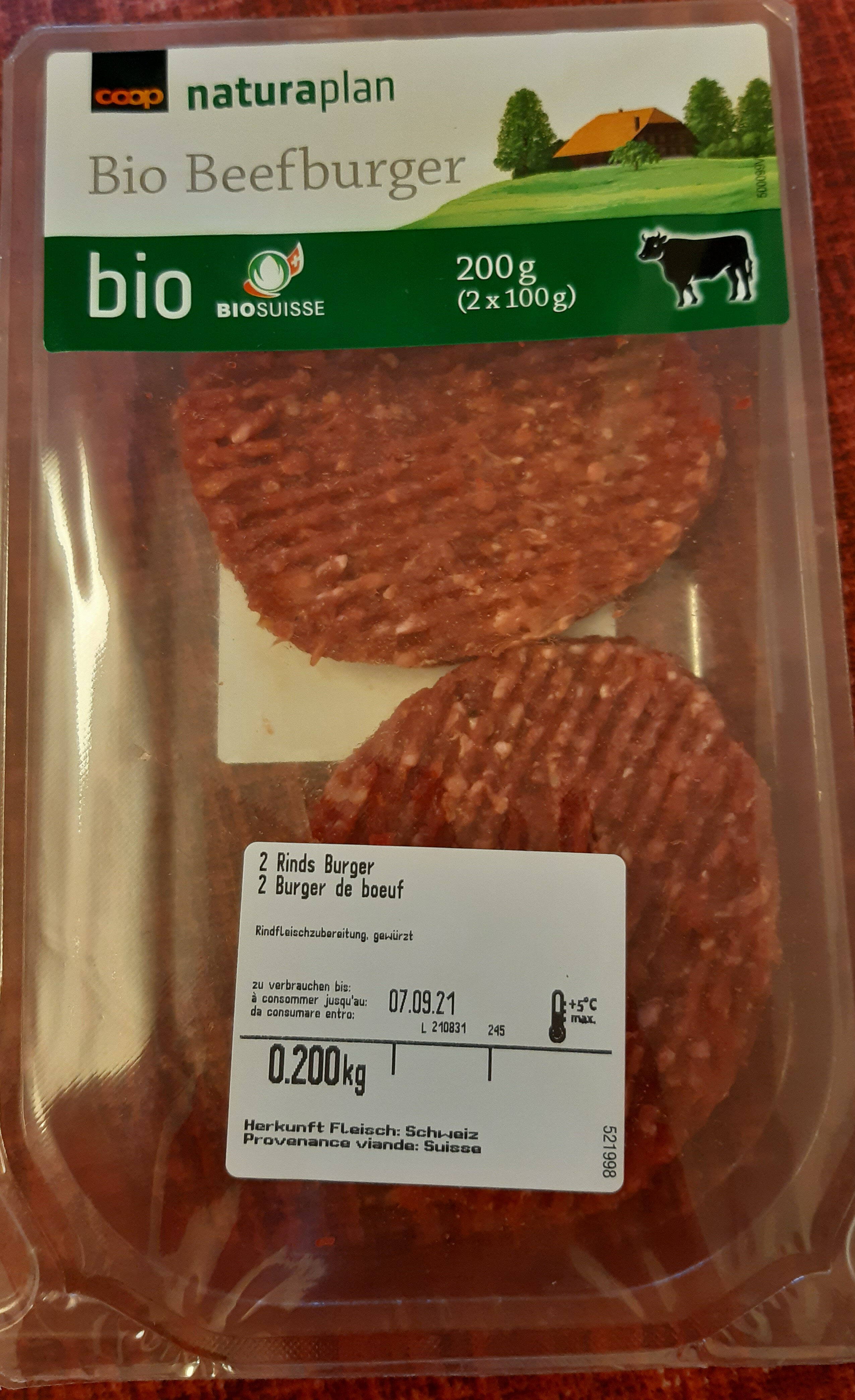 Bio Beefburger - Product - fr